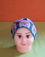 Beanie short Blumen/grün KU 40/42