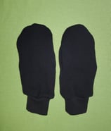 Handschuhe Strick schwarz/schwarz lang Gr. 2