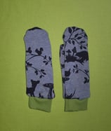Handschuhe Waldtiere/grün lang Gr. 1