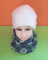 Halssocke Sterne-Kreis/lila KU 49/53