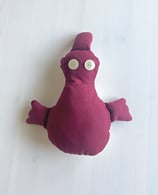 Autowischente weinrot/Eule