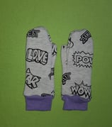 Handschuhe Cool/lila lang Gr. 0