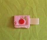 Einkaufswagenchiptäschchen Rosen/rosa