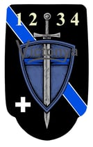 Magazienbodenaufkleber "Schild"