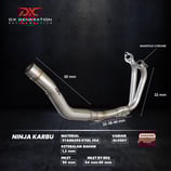 DX GENERATION Ninja 250R HEADER PIPE