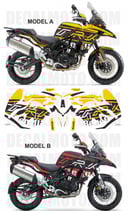 グラフィックステッカー TRK 502 - 502X ADVENTURE YELLOW GREY 2020 -