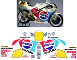 グラフィックステッカー RGV 250 ガンマ 1988-1990 SP ペプシ レース