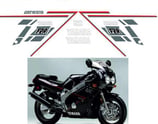グラフィックステッカー FZR 600 1989 BLACK