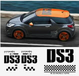 シトロエン DS3  サイド+ルーフステッカー