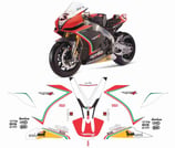 グラフィックステッカー RSV4 2012 SBK WCエディション