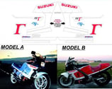 グラフィックステッカー RG 250 ガンマ 1987