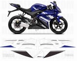 グラフィックステッカー YZF-R125 2011 BLUE
