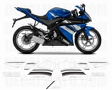 グラフィックステッカー YZF-R125 2009 BLUE