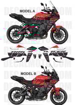 グラフィックステッカー TRACER 900 GT FACTORY RACING REDLINE