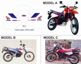 グラフィックステッカー XL 600 RM 1986