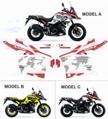 グラフィックステッカー V-STROM 1000 2017 - WORLD + XT