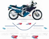 グラフィックステッカー GSX-R 1100 1988 WHITE BLUE