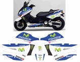 グラフィックステッカー T-MAX 2001 - 2007 M1 MOTO GP MOVISTAR
