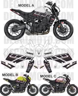 グラフィックステッカー MT-09 21-23 FACTORY 3