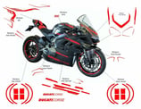 グラフィックステッカー DUCATI パニガーレ V4 ブラックマスク