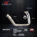 DX GENERATION Ninja 250 FI HEADER PIPE