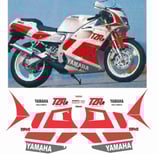 グラフィックステッカー TZR 125 R 4DL 1991 BELGARDA WHITE