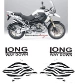 グラフィックステッカー R1200 GS 2008 2012 LONG WAY DOWN ZEBRA