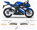 グラフィックステッカー YZF-R125 2008 BLUE