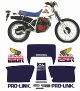 グラフィックステッカー XL 250 R 1985