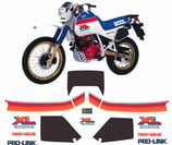 グラフィックステッカー XL 600 LM 1985 MOTORE ROSSO PARIS DAKAR