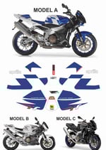 グラフィックステッカー TUONO 1000 07 - 08