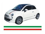 FIAT 500 ボンネットストライプ イタリア ステッカー