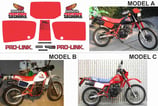 グラフィックステッカー XL 350 R 1986