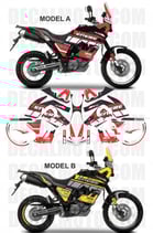 グラフィックステッカー XT 660 Z TENERE 2008 - 2016 FACTORY RACING BLACK