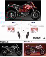 グラフィックステッカー HYPERMOTARD 796 1100 MOTO GP 2010