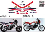 グラフィックステッカー NS 125 F 1986