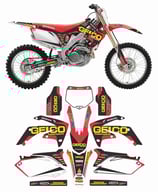 グラフィックステッカー CRF 450 09-12 GEICO