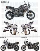 グラフィックステッカー タイガー 800 XR 2018 - 2020 WORLD