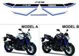 グラフィックステッカー FZ8 BLUE RACE 2015