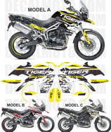 グラフィックステッカー タイガー 800 XC 2010 - 2014 RALLY RAID