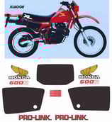 グラフィックステッカー XL 600 LM 1985 MOTORE ROSSO PARIS DAKAR