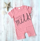 Jumpsuit "powered by milk"