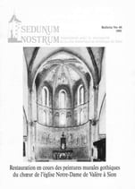 bull. no 46 - Restauration en cours des peintures murales gothiques du choeur de l'église de Notre-Dame de Valère à Sion