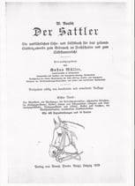 Der Sattler v. Wilhelm Rausch 1928