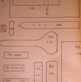 Große Schnittmusterbögen aus dem Werk "Das deutsche Sattlerhandwerk"