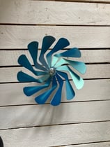 Windrad mit Folie hellblau W12/200