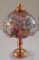 Reutter Porcelain Brass Lamp