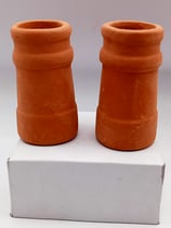 Terracotta Large Chimney Pots Pack of 2