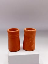 Terracotta Round Small Chimney Pots Pack of 2