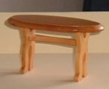 Oval Low Pine Table